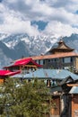 Beautiful village called Kalpa in Himachal pradesh, India. Royalty Free Stock Photo