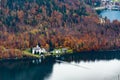 Hallstatter lake in Upper Austria near Salzburg Royalty Free Stock Photo