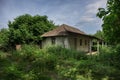 Beautiful village house with garden. Azerbaijan village summer time Royalty Free Stock Photo