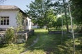 Beautiful village house with garden. Azerbaijan village summer time Royalty Free Stock Photo