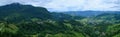 Podu Dambovitei and the Dambovita river valley in Transylvania, Romania.