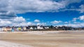 Beautiful village of Morgat with the sand beach and rocky coastline, Finistere, Brittany (Bretagne), France. Royalty Free Stock Photo