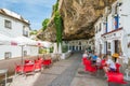 The beautiful village of Setenil de las Bodegas, Provice of Cadiz, Andalusia, Spain. Royalty Free Stock Photo