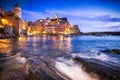 Beautiful village of Vernazza in Cinque Terre, Liguria, Italy Royalty Free Stock Photo