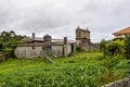 Beautiful village of Vigo in Spain, unique for its horreos, traditional granary barns