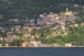 Lake of Como at Pognana Lario Royalty Free Stock Photo