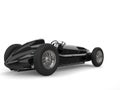 Beautiful vintage black racing sports car - back view