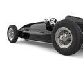 Beautiful vintage black racing sports car - rear closeup shot