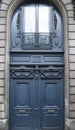 Beautiful vintage blue door Royalty Free Stock Photo