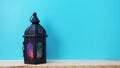 Beautiful vintage candle light home decoration Royalty Free Stock Photo