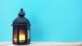 Beautiful vintage candle light home decoration Royalty Free Stock Photo