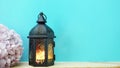 Beautiful vintage candle light home decoration Royalty Free Stock Photo