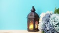 Beautiful vintage candle light home decoration Royalty Free Stock Photo