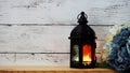 Beautiful vintage candle light home decoration Royalty Free Stock Photo