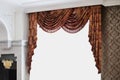 Beautiful vintage curtain in a luxurious room