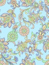 Beautiful vintage floral seamless for your business. Colorful Paisley pattern for textile Royalty Free Stock Photo