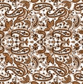 Beautiful vintage floral seamless for your business. Colorful Paisley pattern for textile Royalty Free Stock Photo