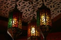 Beautiful vintage lantern hanging, ramadan light