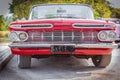 Beautiful vintage old red classic car Royalty Free Stock Photo