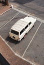 Beautiful vintage retro Volvo wagon parked at the Ramsgate Port