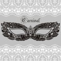 Beautiful vintage venetian carnival mask lace Mardi Gras Royalty Free Stock Photo