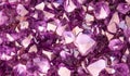 Beautiful violet background and texture with amethyst crystals Royalty Free Stock Photo