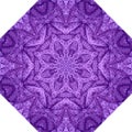 Beautiful violet octagonal pattern with knitted ornament