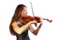 Beautiful violinist Royalty Free Stock Photo