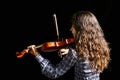 Beautiful violinist musician Royalty Free Stock Photo