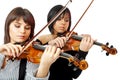 Beautiful violinists