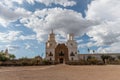 Beautiful vista of the San Xavier del Bac Mission in Tucson, Arizona