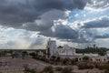 Beautiful vista of the San Xavier del Bac Mission in Tucson, Arizona