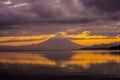 Beautiful Volcano Osorno at sunrise. Puerto Varas Chile, Patagonia