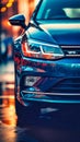 Beautiful Volkswagen close-up professional photo, Generative AI Royalty Free Stock Photo