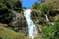 Beautiful Wachirathan waterfall scene in Doi Inthanon , Chiang Mai ,Thailand