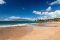 Beautiful Wailea beach  on the island of Maui Royalty Free Stock Photo