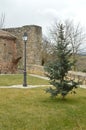 Beautiful Walk Through The Walls We Arrived At The Access Door In The Village Of Medinaceli. Architecture, History, Travel. Royalty Free Stock Photo