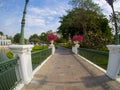 Beautiful walk way in bang pa-in palace, Ayutthaya, Thailand