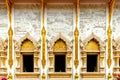 A beautiful wall of a big hall in Thai temple