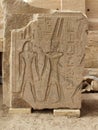 Beautiful wall carving of king Ramses in Ramesseum temple