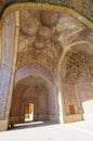 Beautiful Wall and ceiling of Nasir Al-Mulk Mosque in Shiraz, Ir Royalty Free Stock Photo