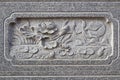 Beautiful Wall at Leng Noei Yi 2 temple Royalty Free Stock Photo