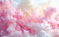 Beautiful wallpaper,cloud,dreamlike,fantasy,pink and lemon candy floss luminogram Royalty Free Stock Photo