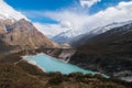 Beautiful HImalayan Lake ,Birendra Lake, Gorkha, Manaslu Circuit Trek Nepal Royalty Free Stock Photo