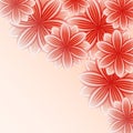 Beautiful wallpaper with red flowers Royalty Free Stock Photo