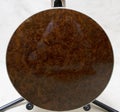 Beautiful walnut burl on a banjo resonator