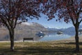 Beautiful wanaka lake view in the morning time, New Zealand Royalty Free Stock Photo