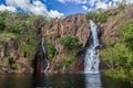 beautiful wangi waterfalls in litchfield national park, northern territory Royalty Free Stock Photo