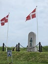 The beautiful war monument in Fredericia Royalty Free Stock Photo