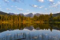 Summer Morning on Sprague Lake Rocky Mountain National Park Royalty Free Stock Photo